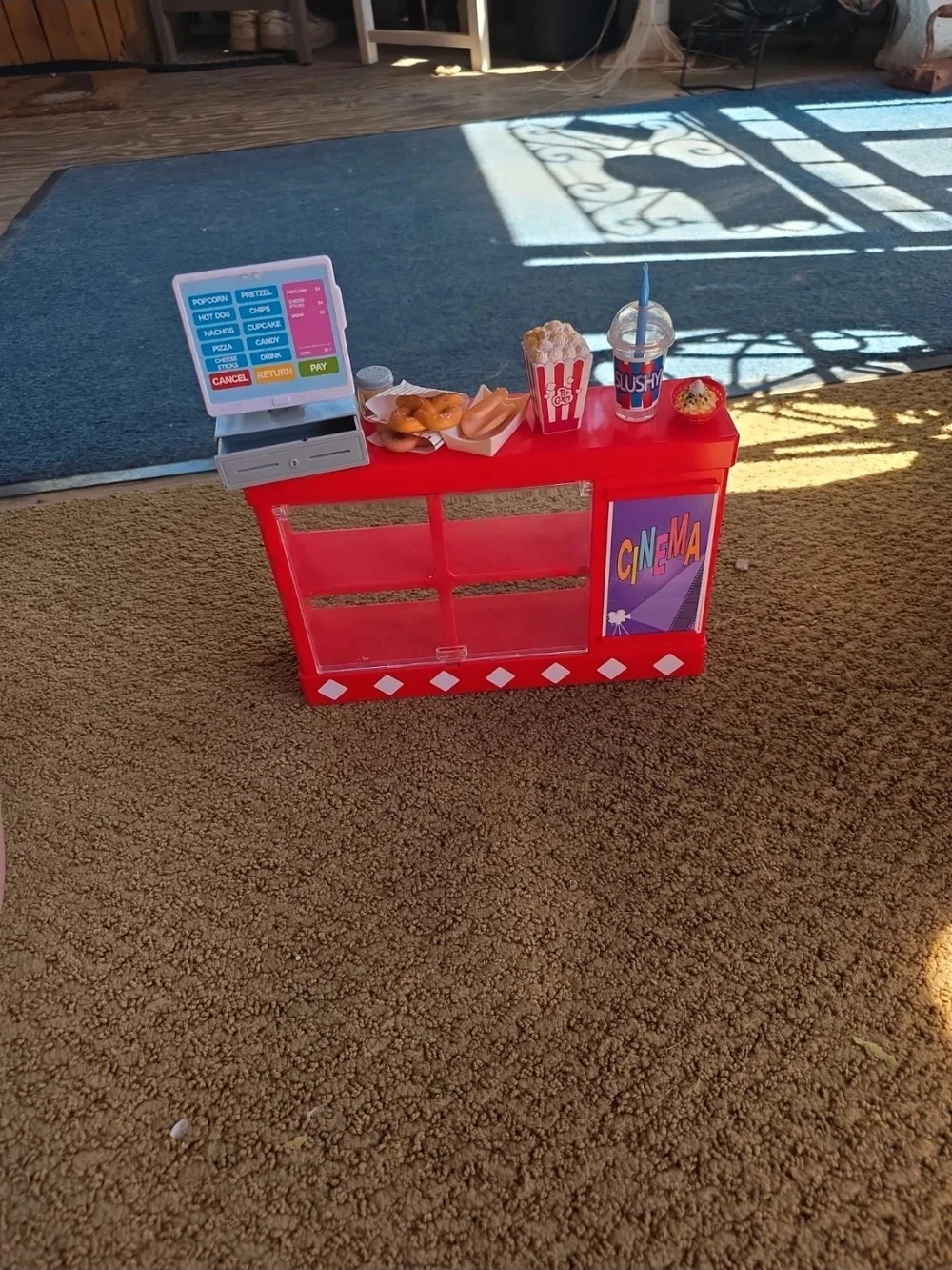 Red Cinema Snack Counter Playset - Kids Role Play